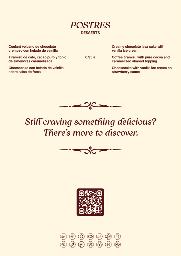 ALFRIEG STEAKHOUSE MENU